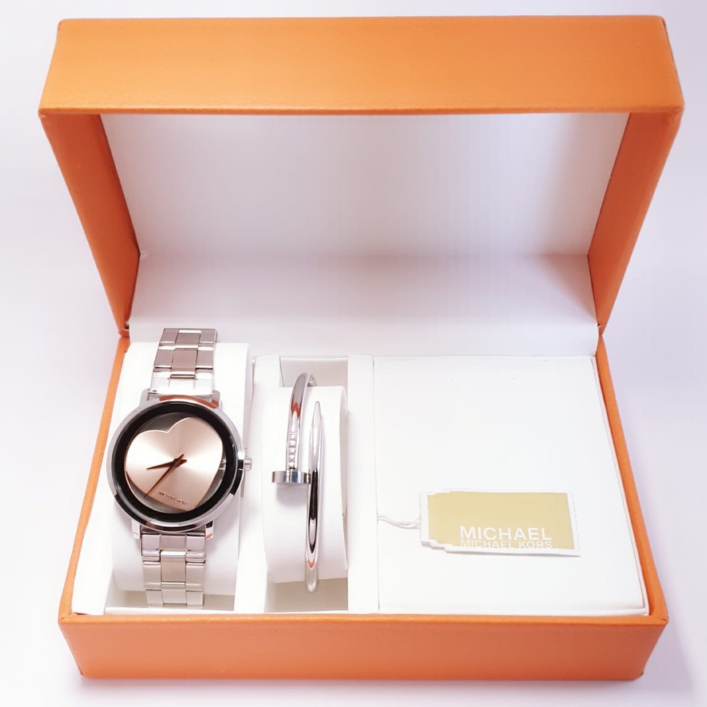 Jam Tangan Wanita MK Set Gelang Gift Box murah