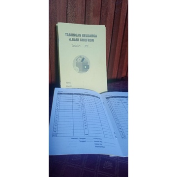 buku tabungan / buku arisan