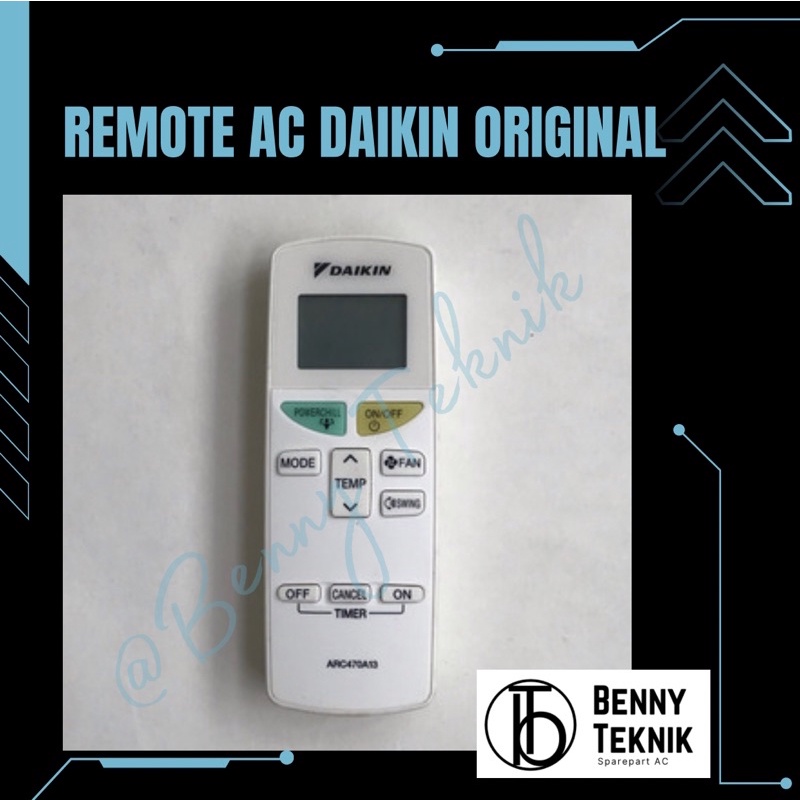 REMOTE AC DAIKIN ORIGINAL