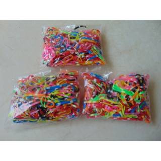 Karet ikat  rambut  model jepang  kemasan plastik 1pack harga 