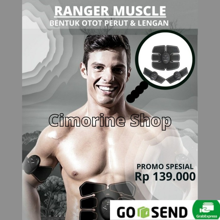 SET 3 PCS Ranger Muscle Original Membentuk perut Otot &amp; Lengan