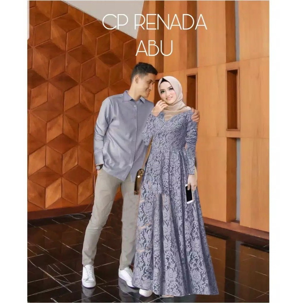 Couple Brukat Renada/Couple Fashion Brukat/Baju Pasangan/Fashion Muslim/Set Couple Batik/Jumbo/New