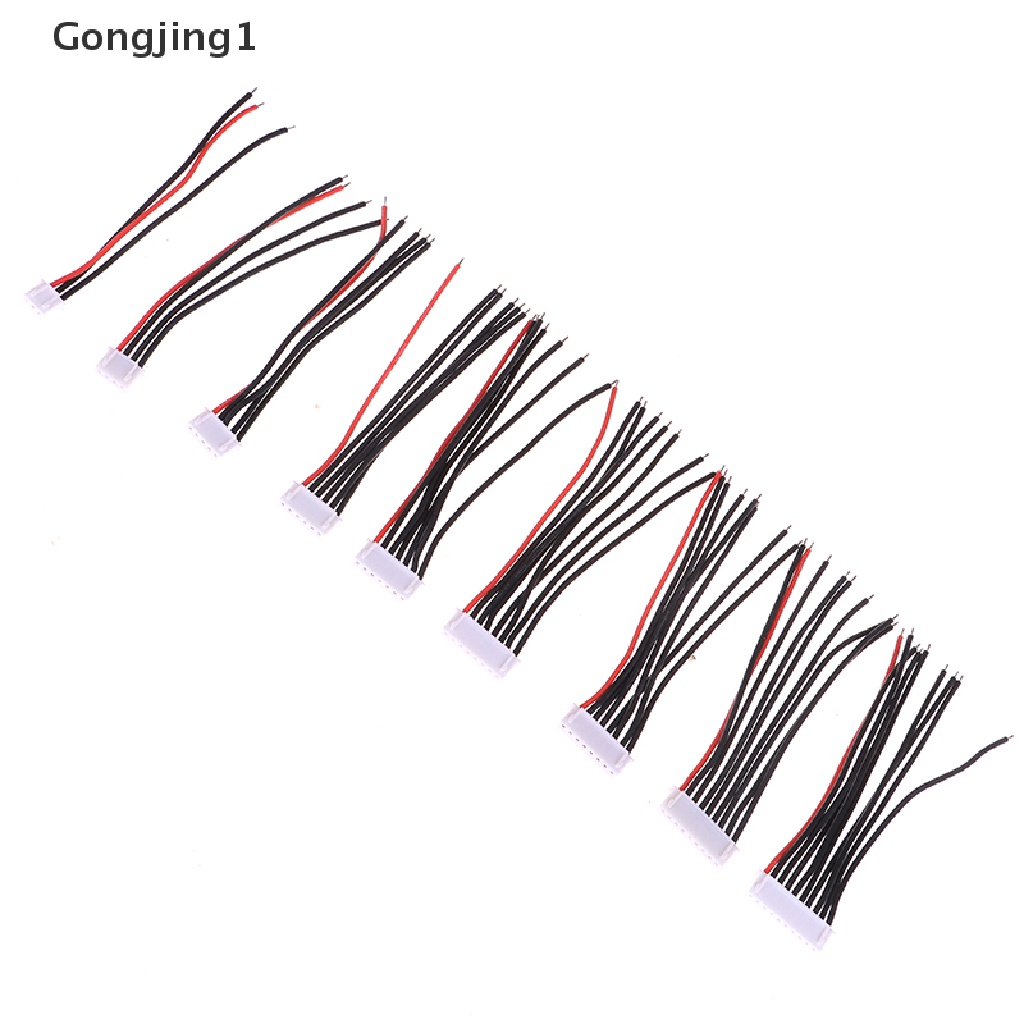 Gongjing1 5Pcs Kabel Balance Charger Baterai LiPo 22AWG JST-XH 2-10P