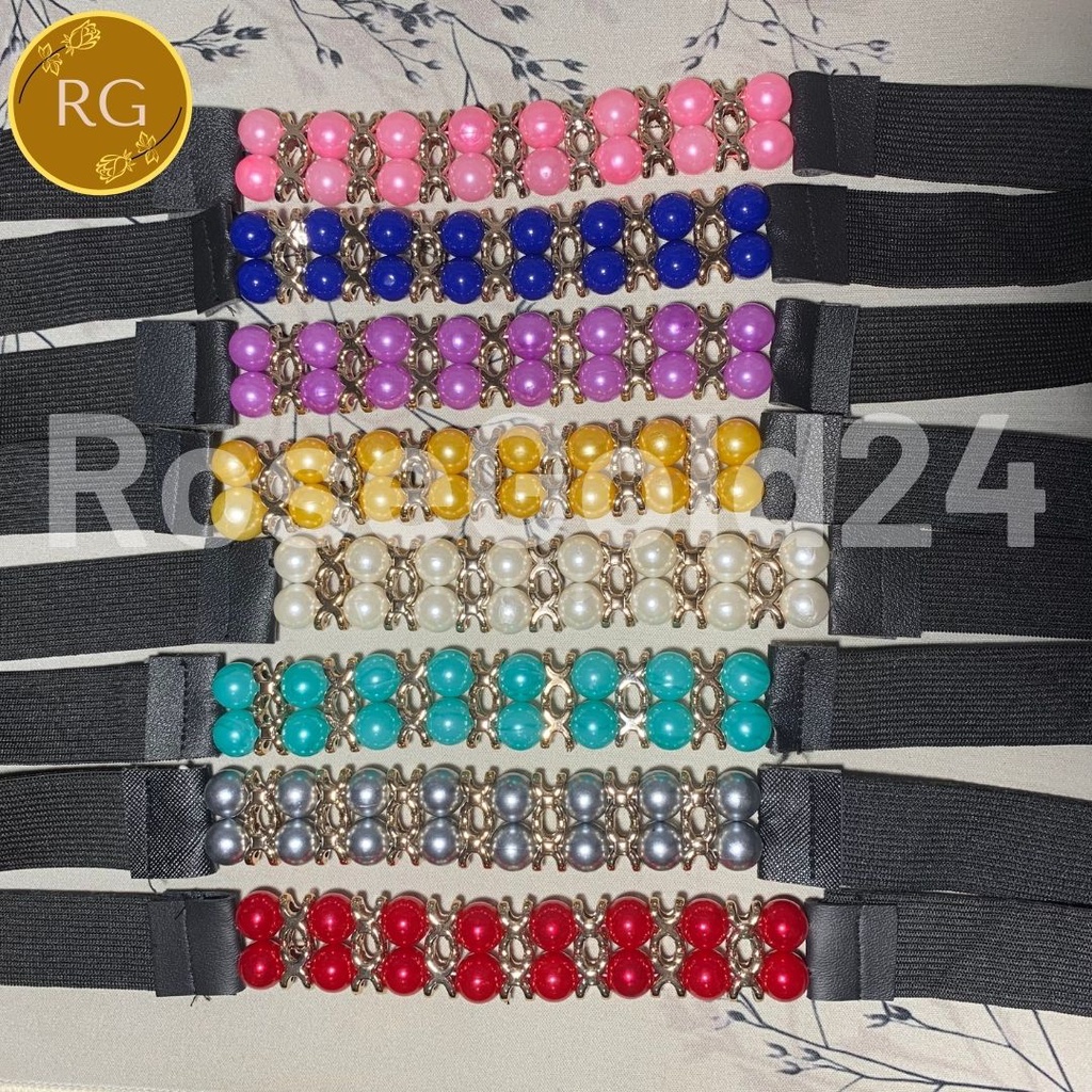 BELT/IKAT PINGGANG KARET MUTIARA