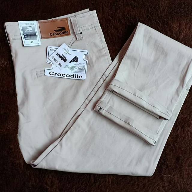 Celana Panjang Chino Pria Distro Premium Quality Murah - Cream mocha khaki