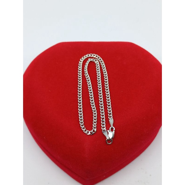 gelang kaki rantai stang/ gelang kaki perak asli silver 925 lapis emas/gelang kaki fashion wanita