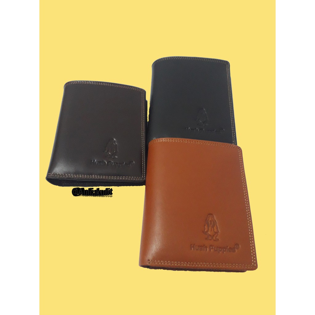 Grade A Dompet Kulit Asli FULL LEATHER Hush Puppies