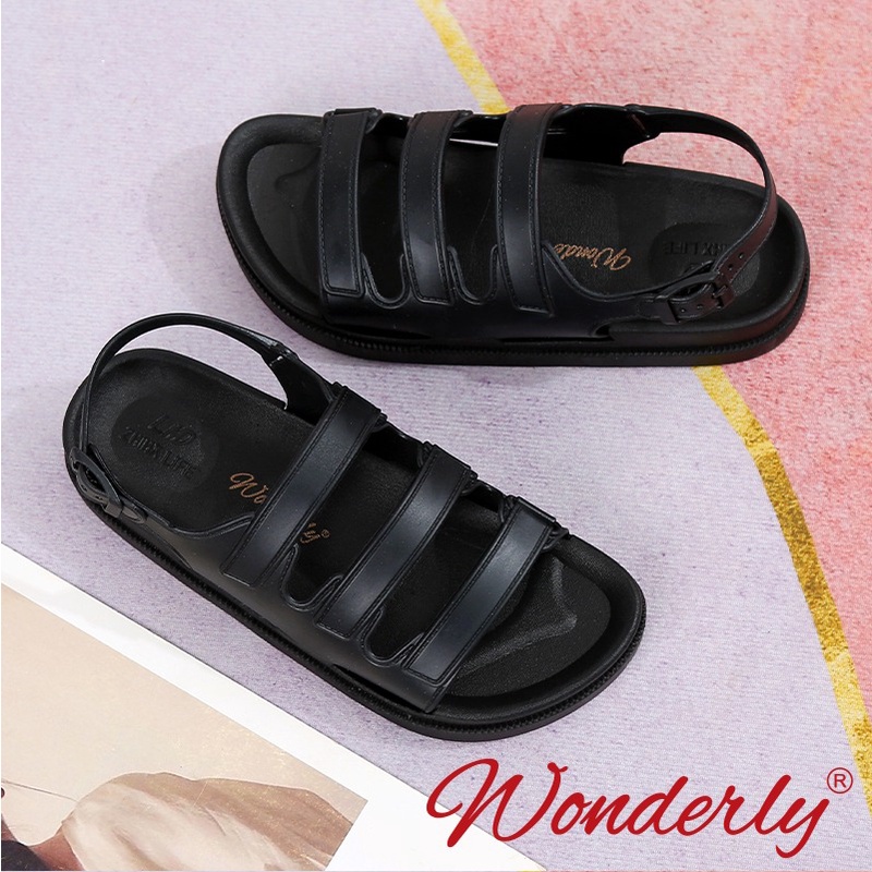 Sepatu Sendal Selop Karet Jelly Wanita Wonderly | Sandal Tali Jelly Cewek l 1962-WL2