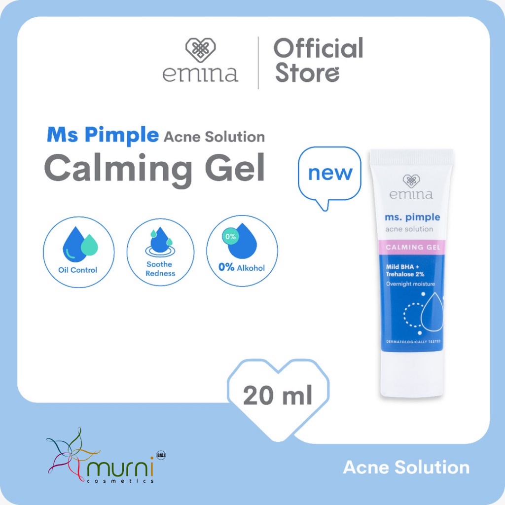 EMINA MS PIMPLE ACNE SOLUTION CALMING GEL 20ML