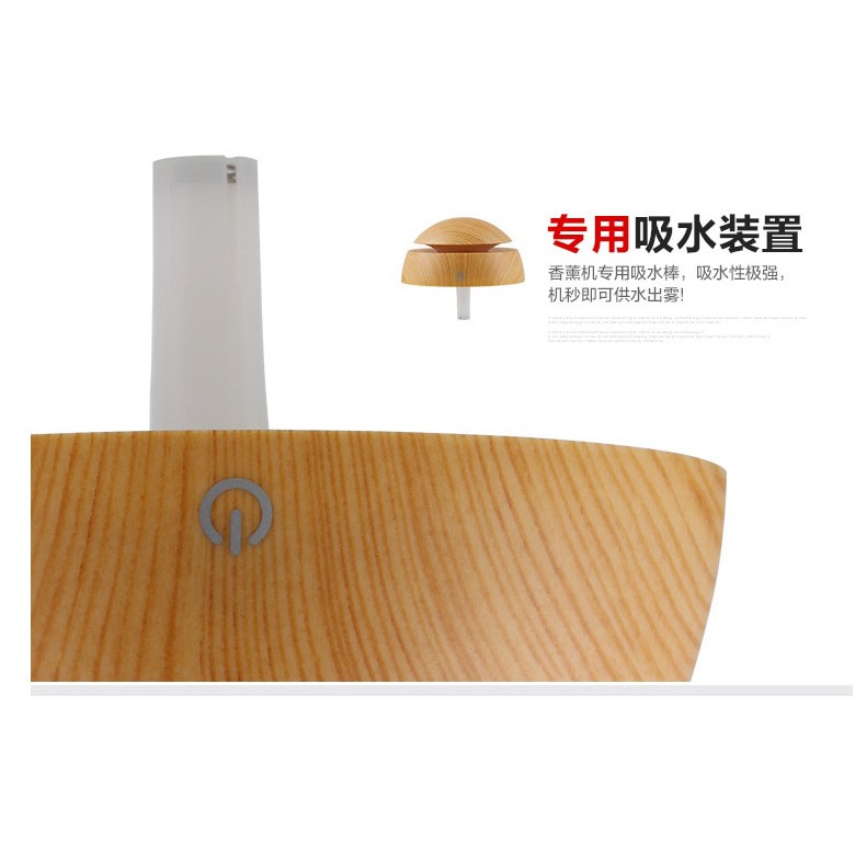 Taffware Ultrasonic Humidifier Aroma Essential Oil Diffuser Wood