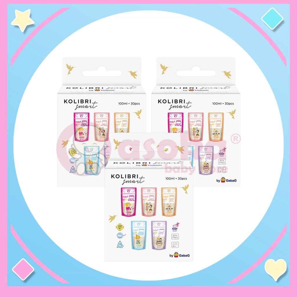 Kantong Asi Kolibri 100ml / Breastmilk Storage ASOKA