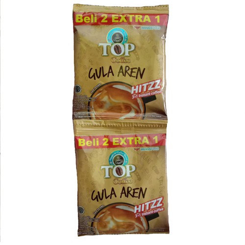 

Top Coffe Gula Aren 22gr Renteng isi 10Pcs+5pcs/Kopi Serbuk/Kopi Susu/Minuman Serbuk/Kopi