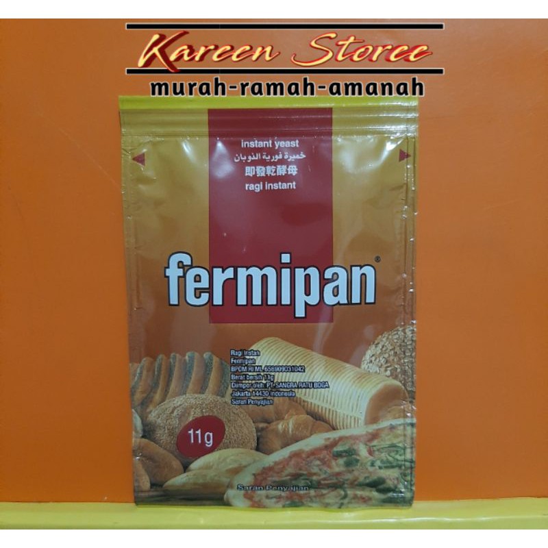 

Ragi kering instant/Fermipan sachets @11g