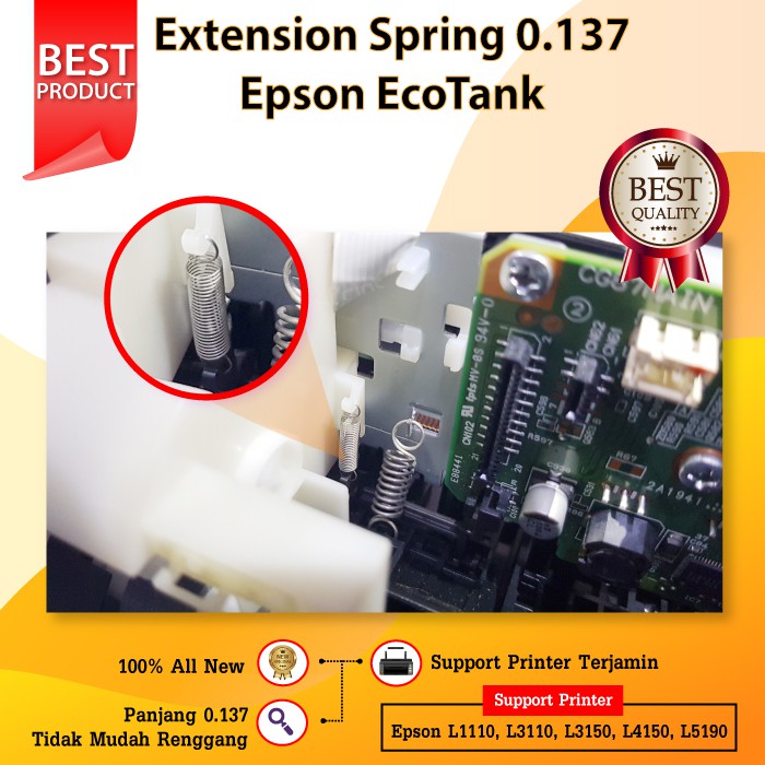 Per Extension Spring 0.137 , Per ASF Epson L1110 L3100 L3101 L3110 L3116 L3150 L3156 L4150 Original