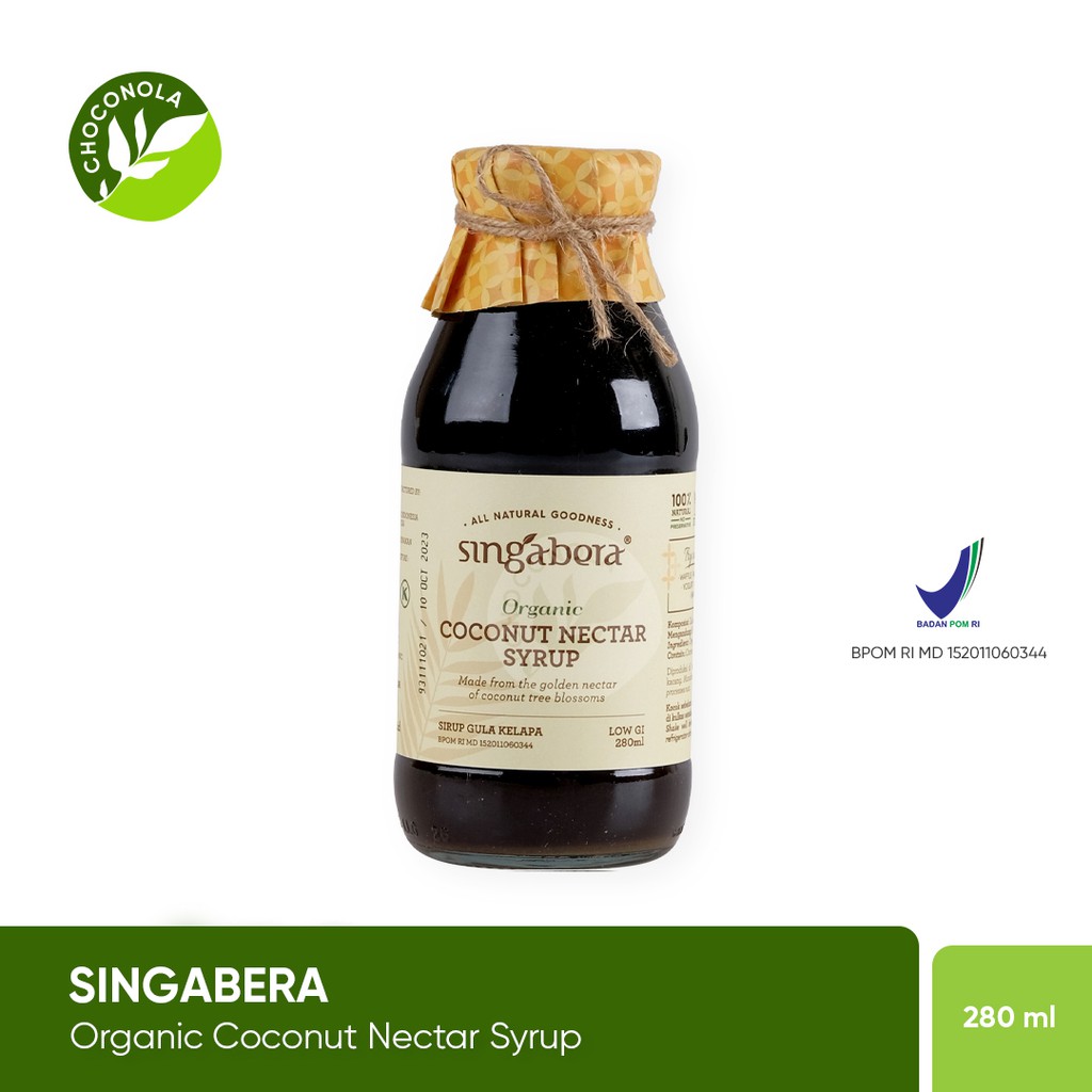 

Singabera Organic Coconut Nectar Syrup 300 ml Gula Kelapa Cair Organik