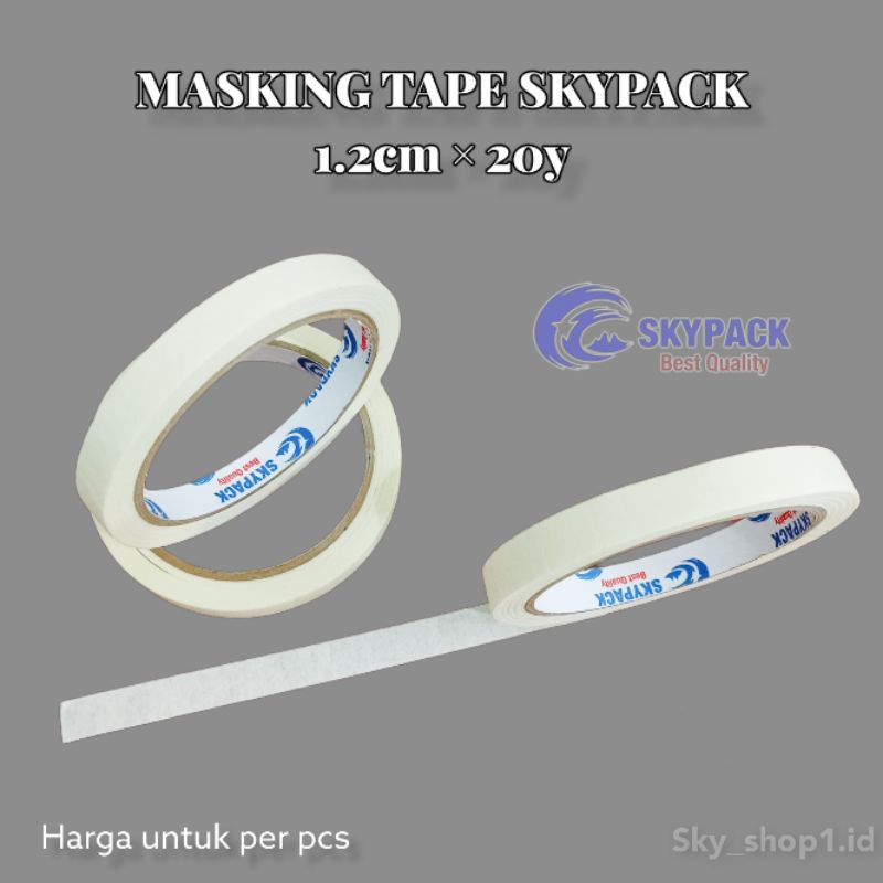 

LAKBAN KERTAS / MASKING TAPE SKYPACK UK 1.2cm × 20y