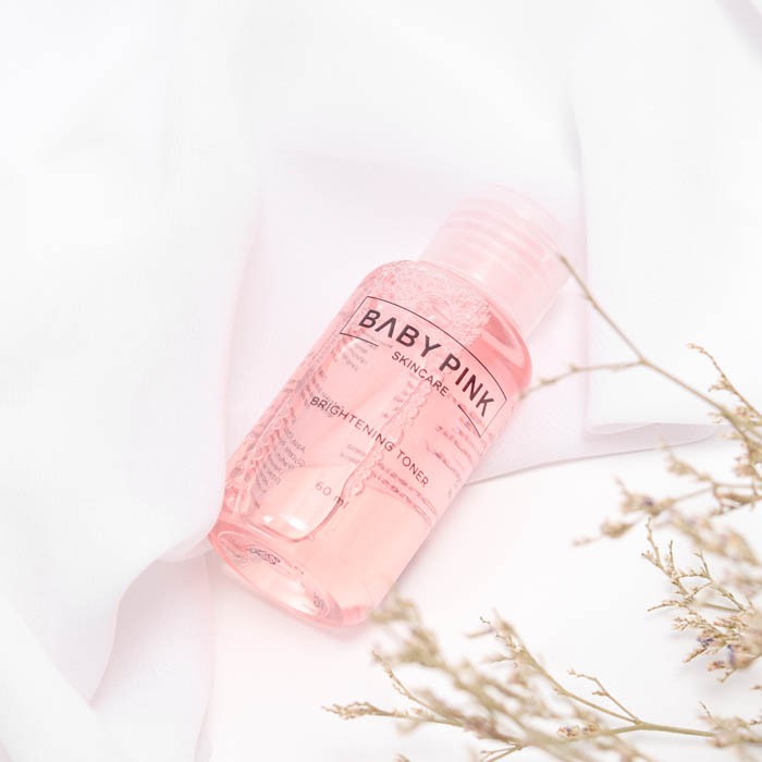 Baby Pink Skincare Brightening Toner Membersihkan dan Melembabkan Wajah Aman Resmi BPOM Halal