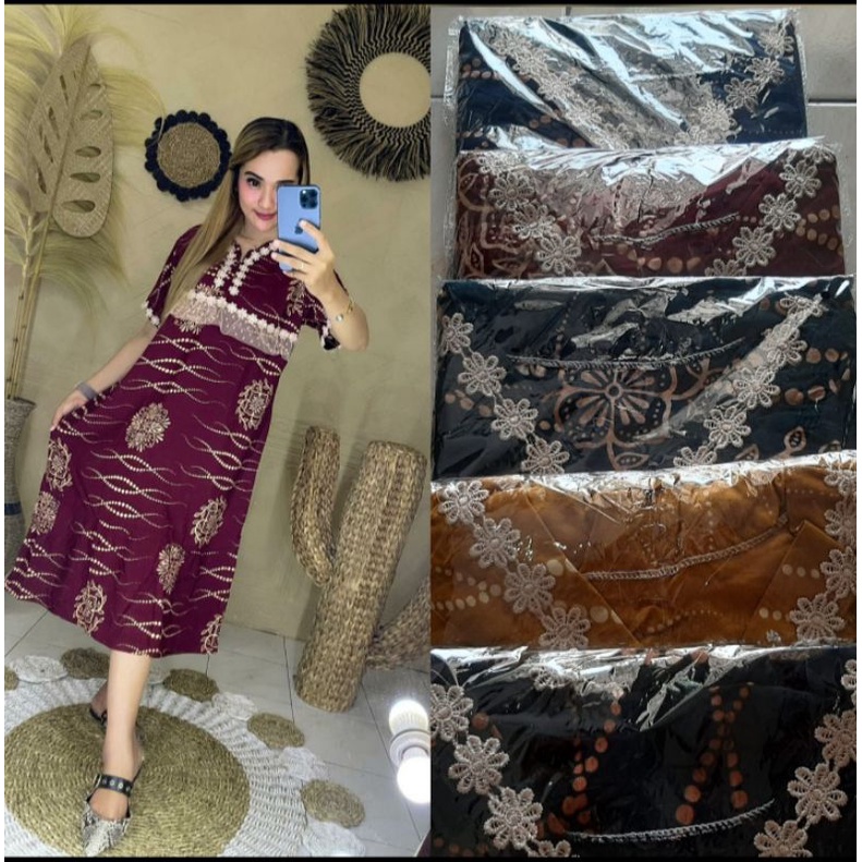 DASTER ANDIN MOTIF BUNGA  BURKATRESLETING DEPAN