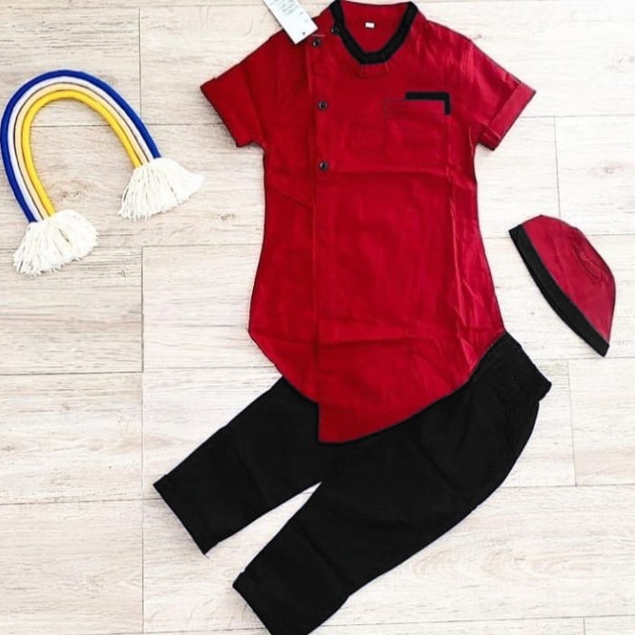 KD ST CACA KS baju anak laki-laki Setelan baju Koko anak umur 2 3 4  tahun pesta anak cowok lucu Leb