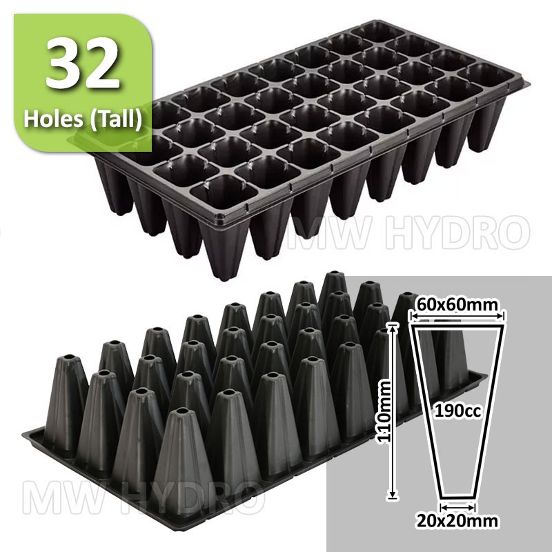 Tray Semai / Seedling Tray - 32 Lubang / Holes - Model Tall / Tinggi