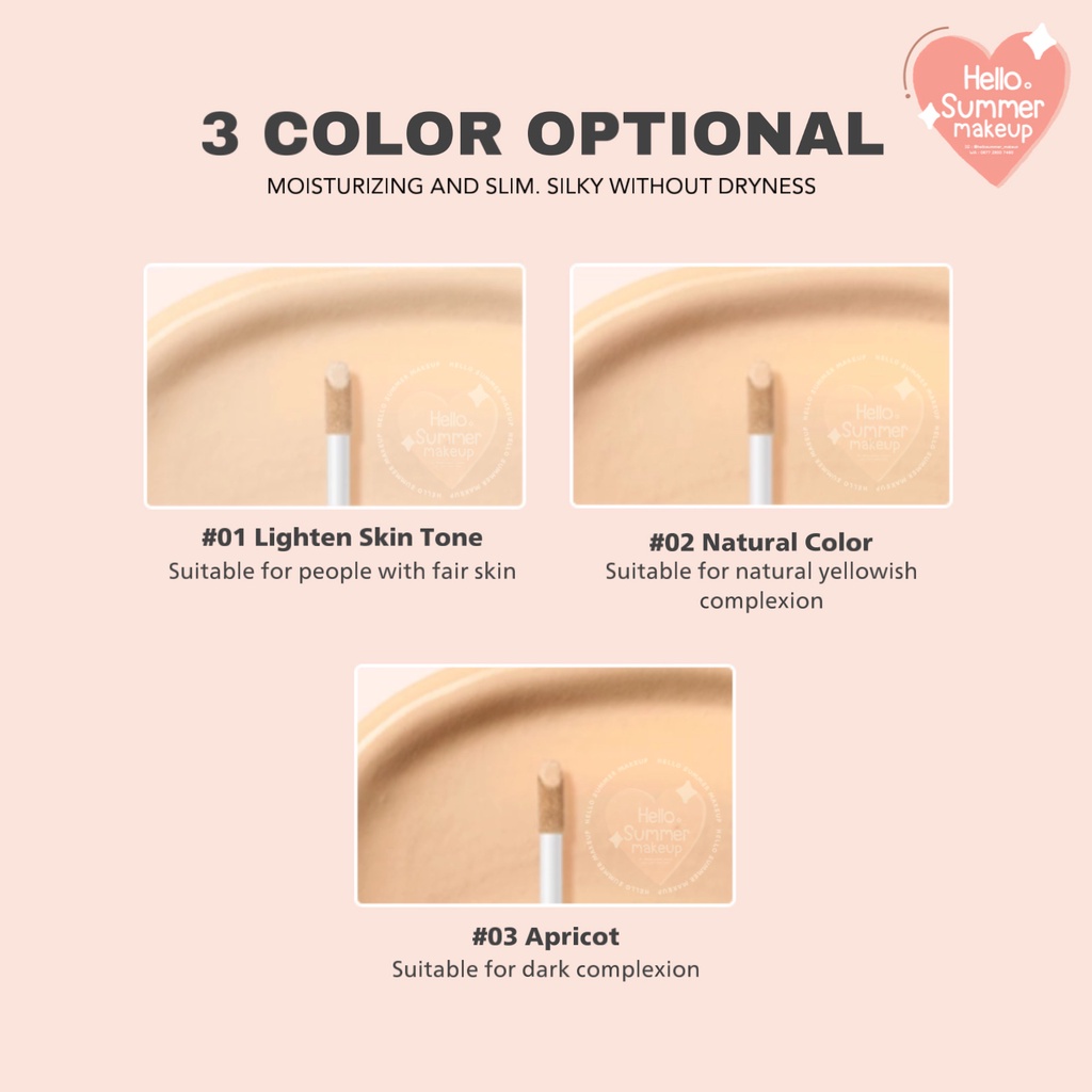 𝐋𝐈𝐐𝐔𝐈𝐃 𝐂𝐎𝐍𝐂𝐄𝐀𝐋𝐄𝐑 - Lameila Nude Matte Liquid Concealer Full Coverage Matte Finish