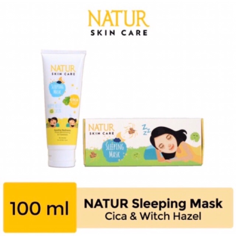 Jual natur sleeping mask cica and witch hazel preloved