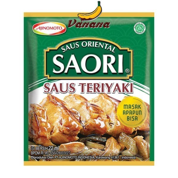 

SAORI SAUS TERIYAKI 22ml - GROSIR TERMURAH PER RENTENG ISI 10SACHET