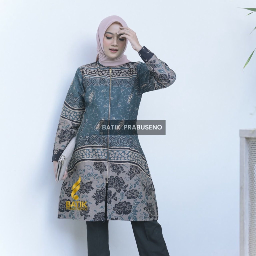 PRABUSENO // WANDA TOSCA DOBBY TUNIK BATIK WANITA PRABUSENO ORIGINAL MODERN PREMIUM