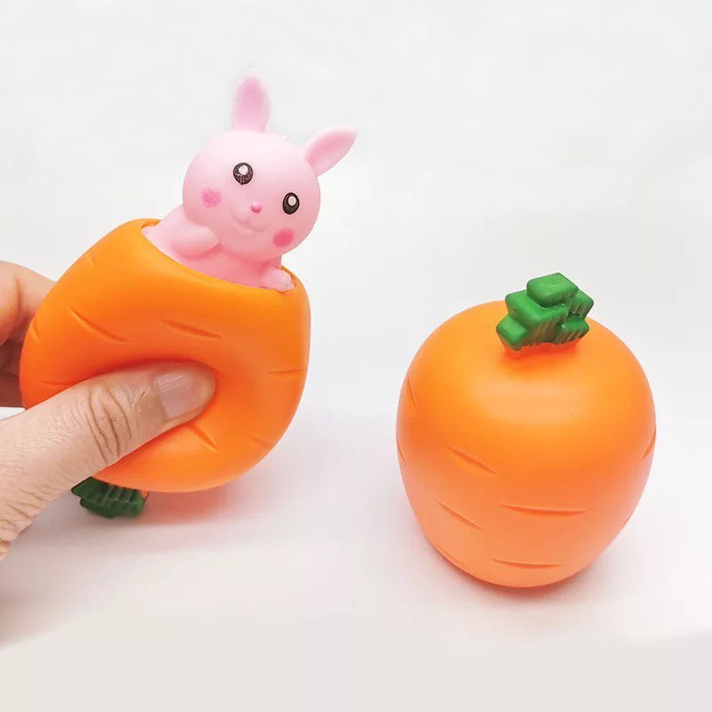 Squishy Rabbit Splat Toy Fidget Tupai Squeeze ADHD Mainan Anak Pop It Stress Ball Toys ADHD New