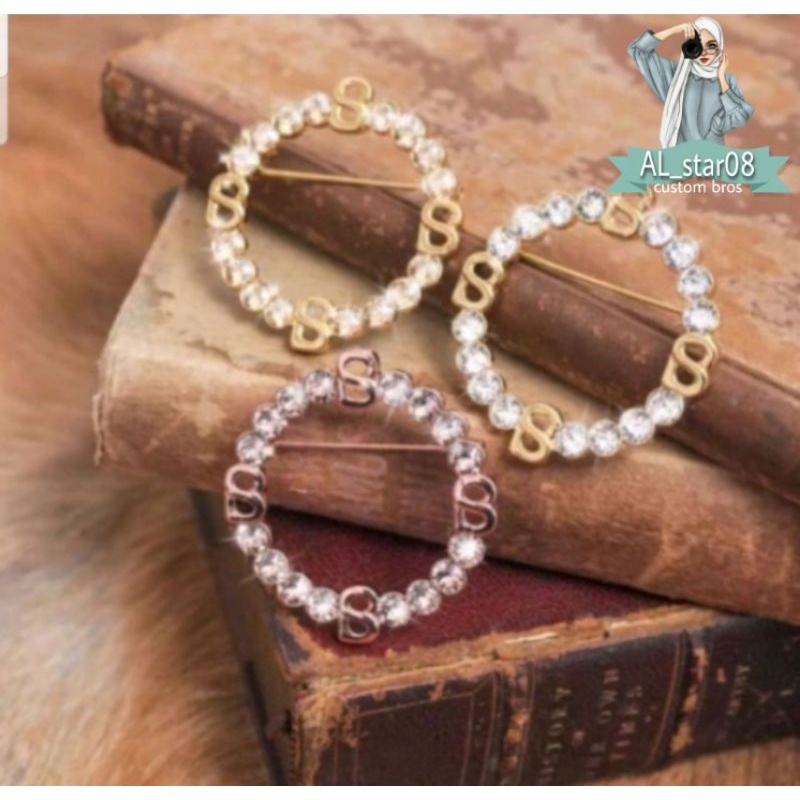 BROSS BUTTON PERMATA KW/BROS BUTTON SCARVES KW