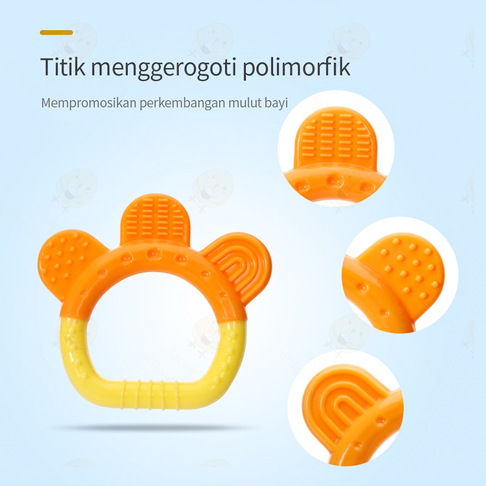 Mainan teether bayi BPA free gigitan bayi bentuk buah