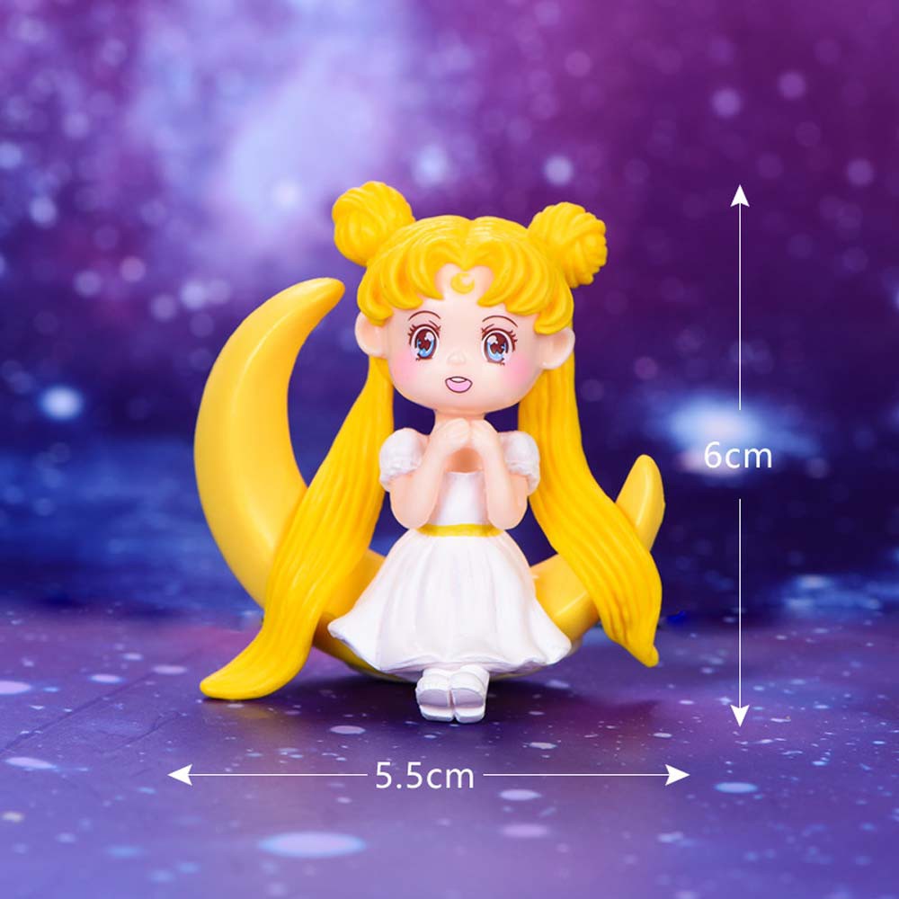 Mainan Boneka Pajangan Action Figure Model Anime Sailor Moon Diy Untuk Dekorasi Interior Mobil