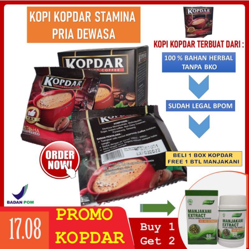 Kopi Kopdar Original Khusus Pria Dewasa Mitoha - Kopi Kuat Pria Tahan Lama - Kopi Kuat Sex Kesehatan