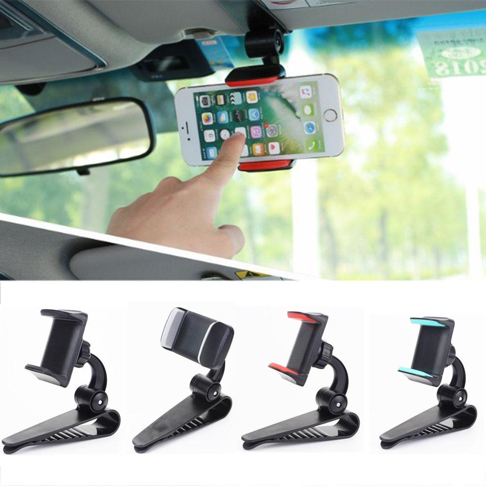 Populer Bracket Sun Visor Mobil Hitam GPS Cradle Klip Mount Extra-firm