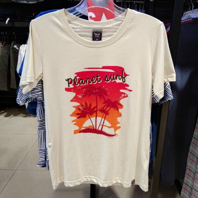 Kaos planet surf cewek original