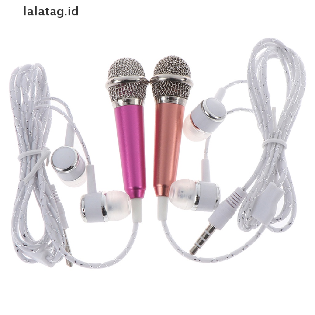 1 Pc Earphone Stereo 3.5mm Dengan Mic Audio Untuk Aksesoris Ponsel