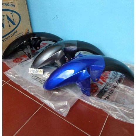 spakbor depan r15 old original yamaha baru / slebor yamaha r15 biru abu-abu hitam
