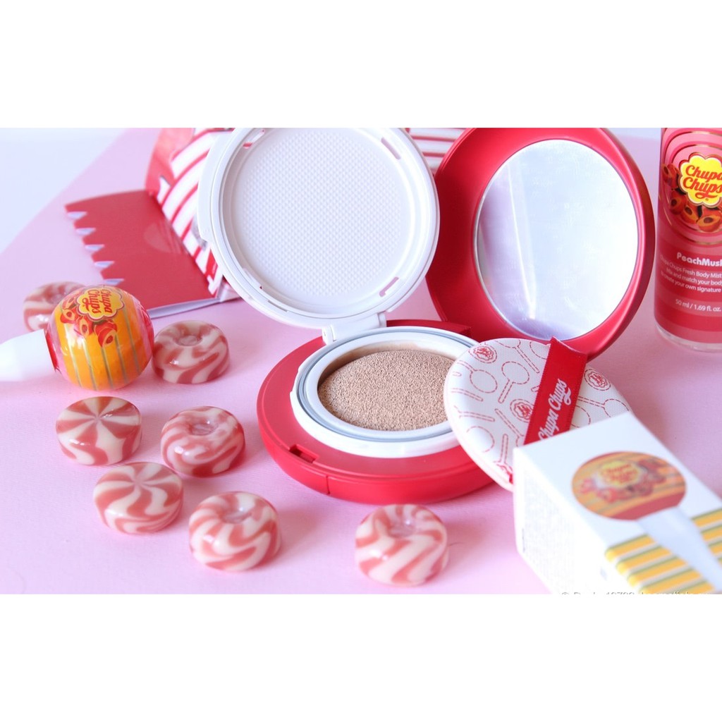 Jual CHUPA CHUPS Candy Glow Cushion Strawberry SPF 50+ PA++++ | Shopee ...