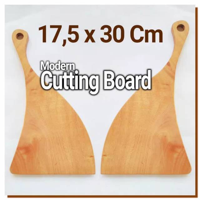 Modern Cutting Board 17,5 x 30 Cm Talenan kayu modern unik rustic 08