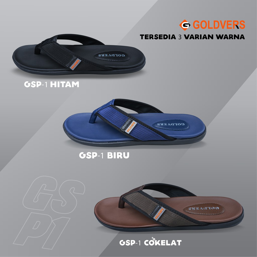 Sandal Japit Distro Original GOLDVERS Sandal Jepit Kasual Sandal Pria terbaru - DISTRIBUTOR TAS