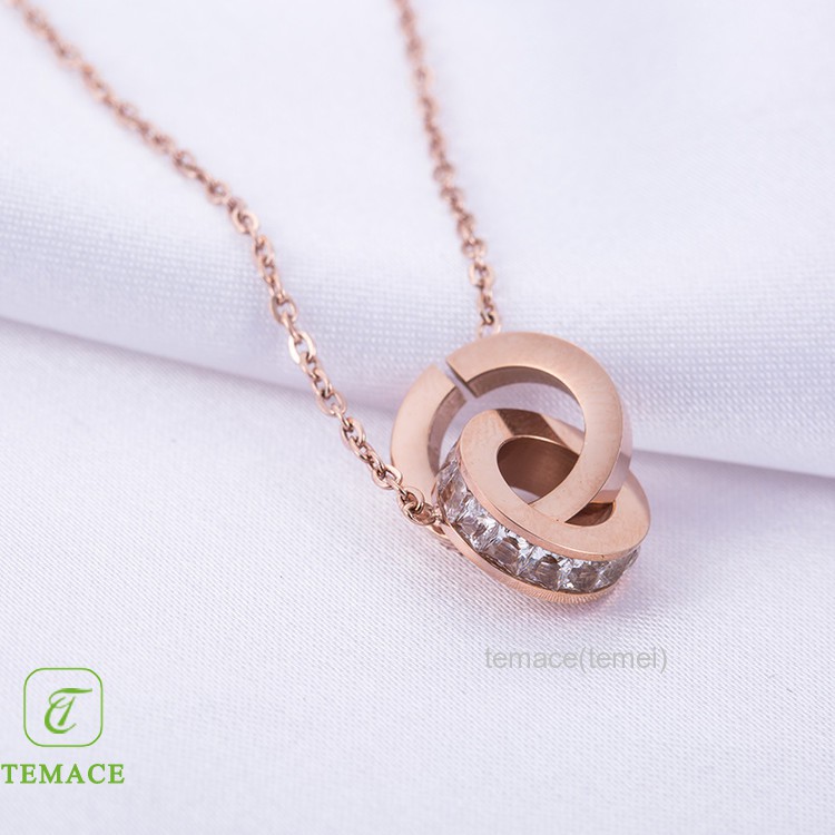 Kalung Titanium Gembok Bulat Liontin Silver Anti Karat Tidak Luntur Tahan Air Wanita Pria Cewek Cowo