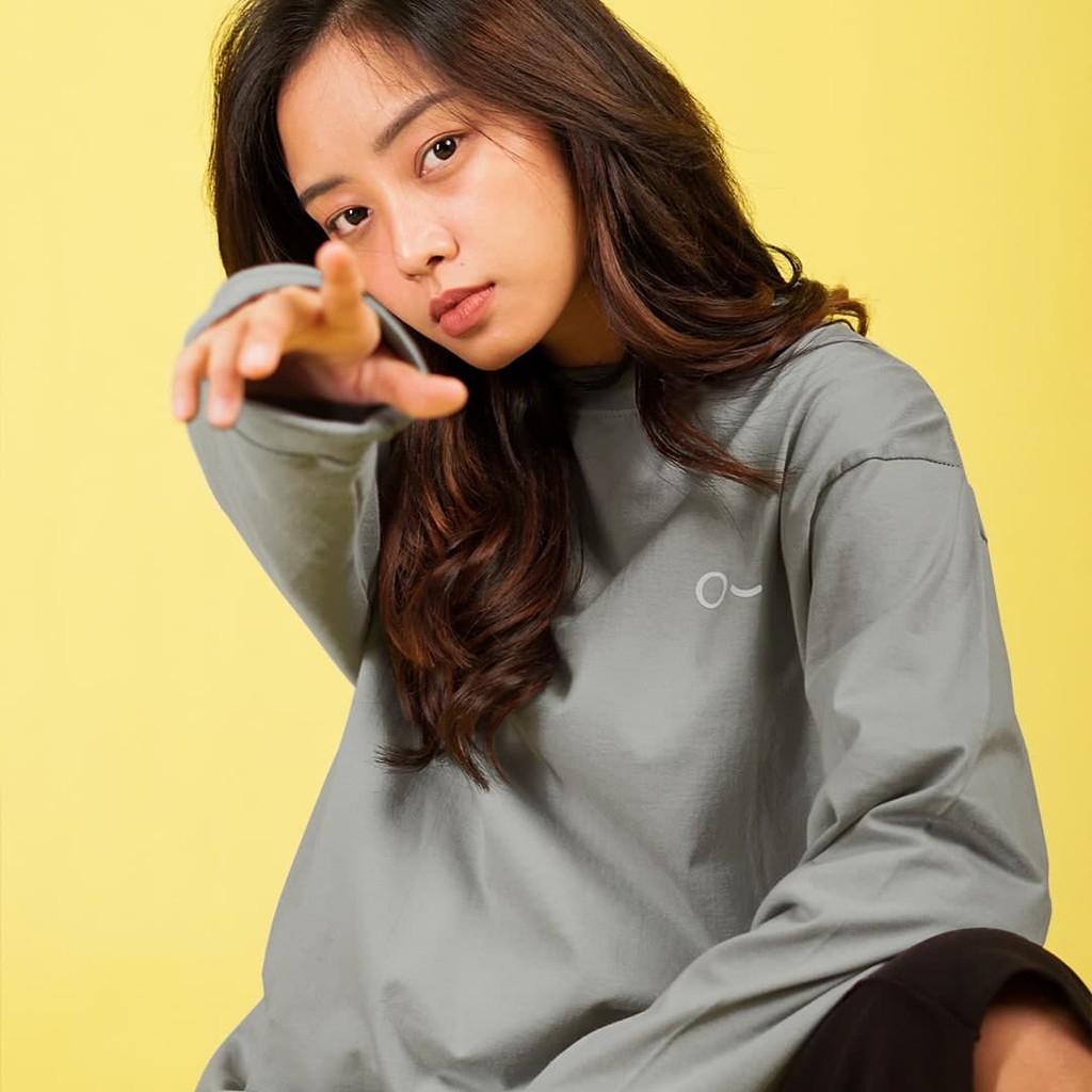 JOHNJILL - Kaos OVERSIZE Long Sleeve Women