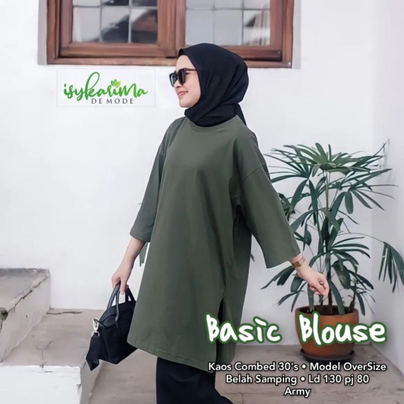 Basic Blouse Oversized/Atasan Kaos Super Jumbo  XXXL