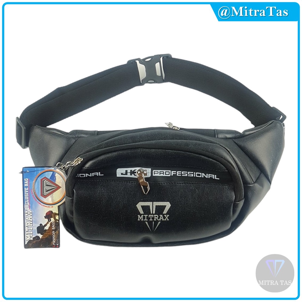 Waist Bag Mitrax Bentley Bahan Kulit Sintetis Lembut! Tas Pinggang / Waistbag Cocok untuk Pria dan Wanita!