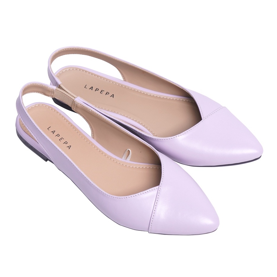 LAPEPA STORE - FREYA Lilac Sepatu Flat Shoes Wanita | sepatu kerja kantoran wanita hak rendah warna 