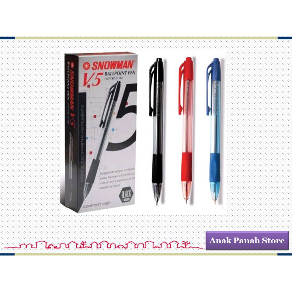 

Pen Merk Snowman V5 (12 buah )