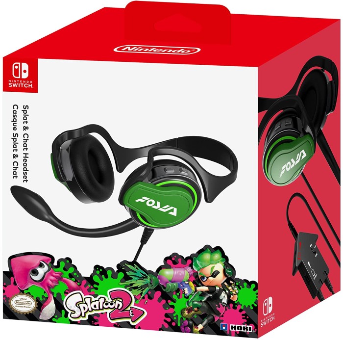 Nintendo Switch HORI Splatoon2 Splat & Chat Headset | Gaming Headphone