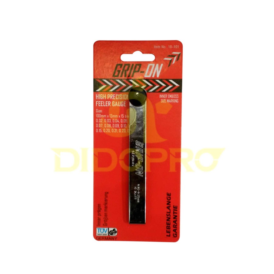 GRIP ON Feeler Gauge 13 Blades 0.03 - 0.6 mm Fuller