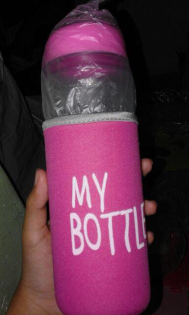 Promo Turun Harga Free New Pouch / Realpic My Bottle Bening + Pouch / Infused Water / Botol Tritan