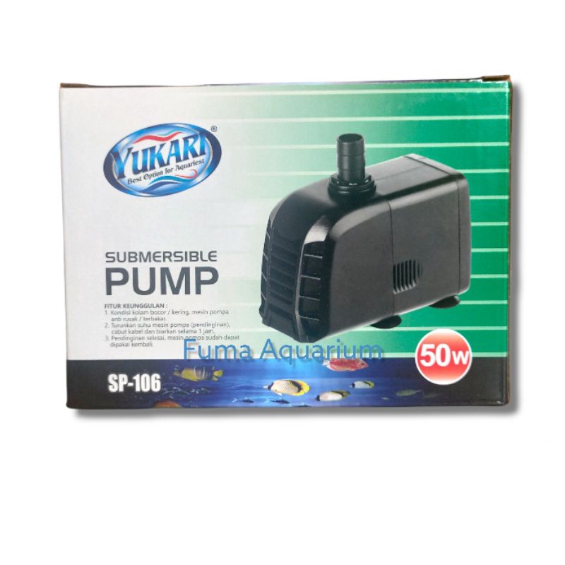 Mesin Pompa Celup YUKARI SP-106 Filter Kolam Aquarium Hidroponik Submersible Pump Power Head